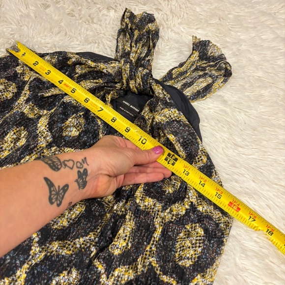 Isabel Marant Tevy Devoré Chiffon Mini Dress Woman’s size 34/small - Picture 7 of 13